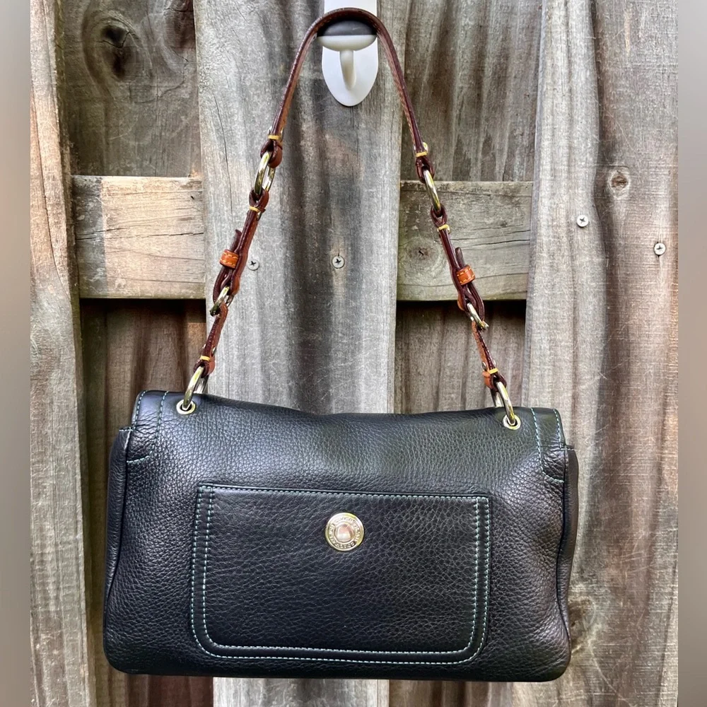 Vintage Leather Coach Chelsea Turnlock shoulder bag 8A40